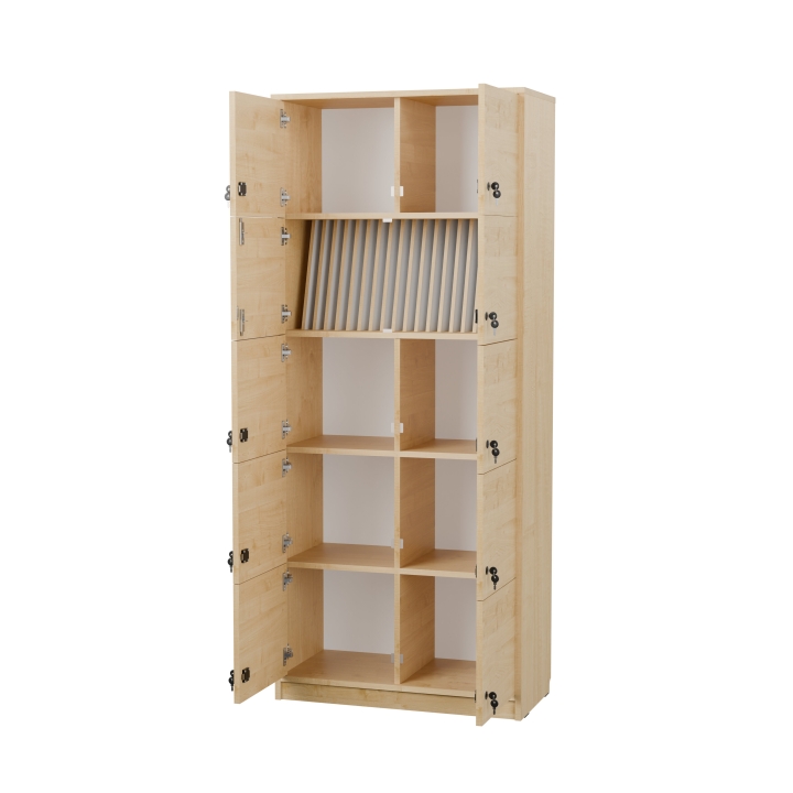 Regał szkolny JT12 ze skrytką na dzienniki | Darmowa dostawa dla szkół i placówek oświatowych