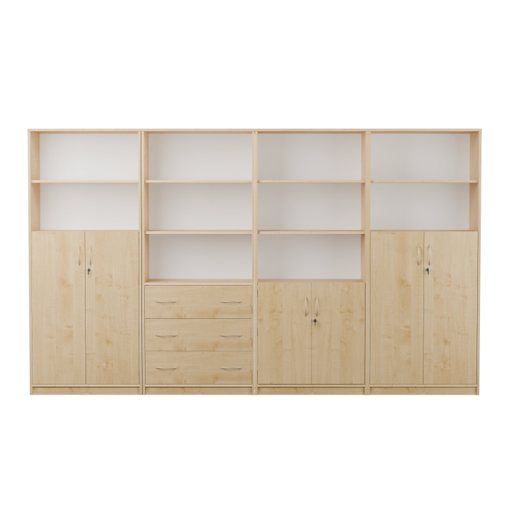 Zestaw regałów szkolno-biurowych JT2 | Certyfikowane meble szkolne i biurowe