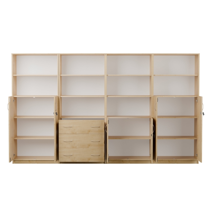 Zestaw regałów szkolno-biurowych JT2 | Certyfikowane meble szkolne i biurowe