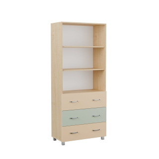 Regał szkolny JTP04 Premium, głębokie szuflady, nóżki 60 mm