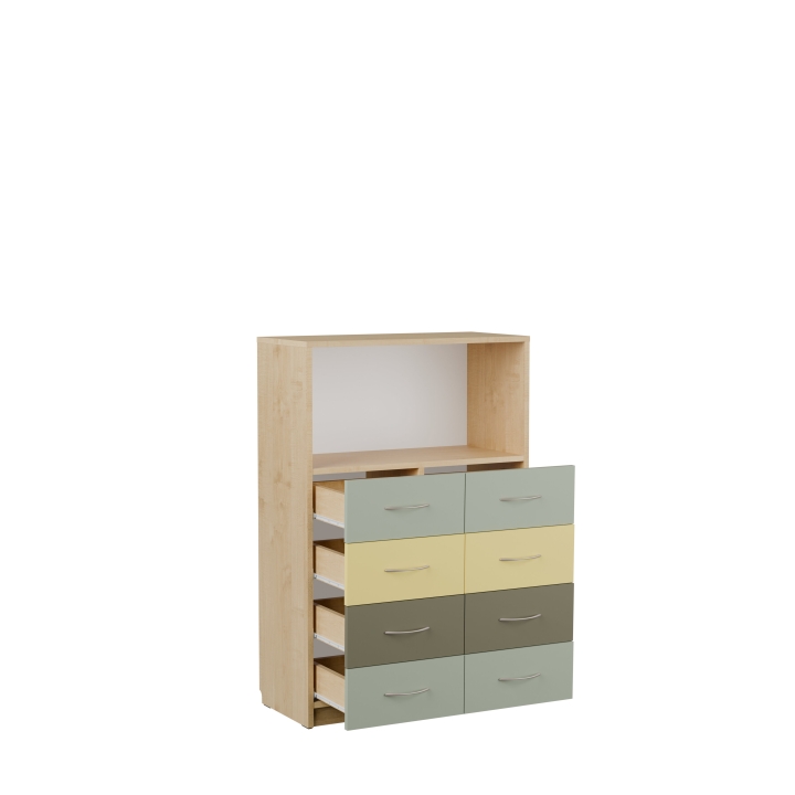 Regał szkolny z szufladami JTC07 | Certyfikowane meble szkolne i przedszkolne