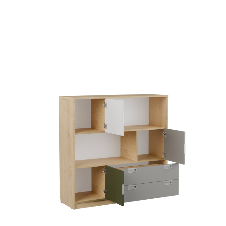 Regał szkolny KSP04 - Kolorowe skrytki PLUS