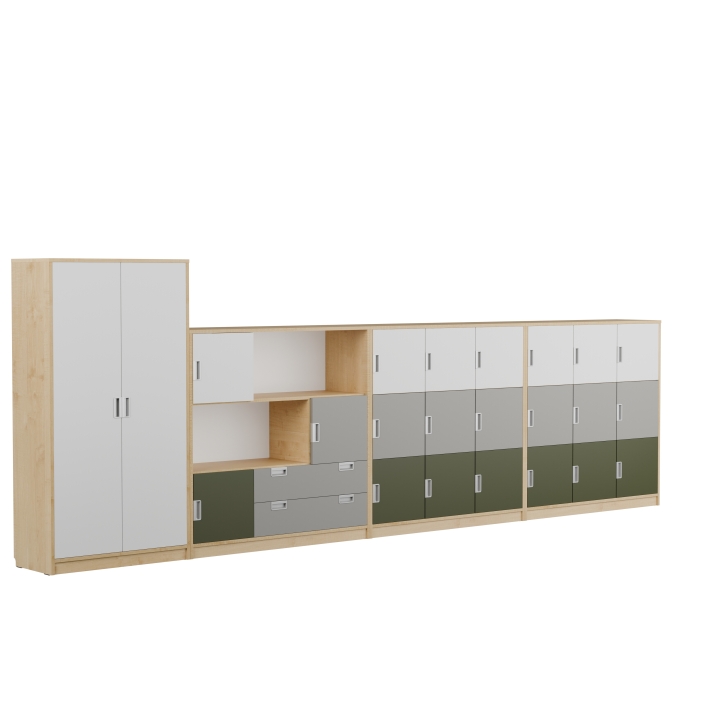 Zestaw regałów KOLOROWE SKRYTKI PLUS KSP1