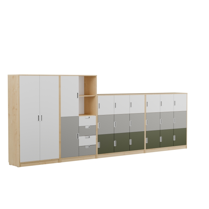 Zestaw regałów KOLOROWE SKRYTKI PLUS KSP2