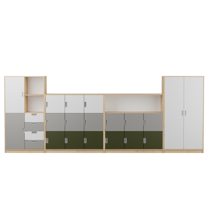 Zestaw regałów KOLOROWE SKRYTKI PLUS KSP3