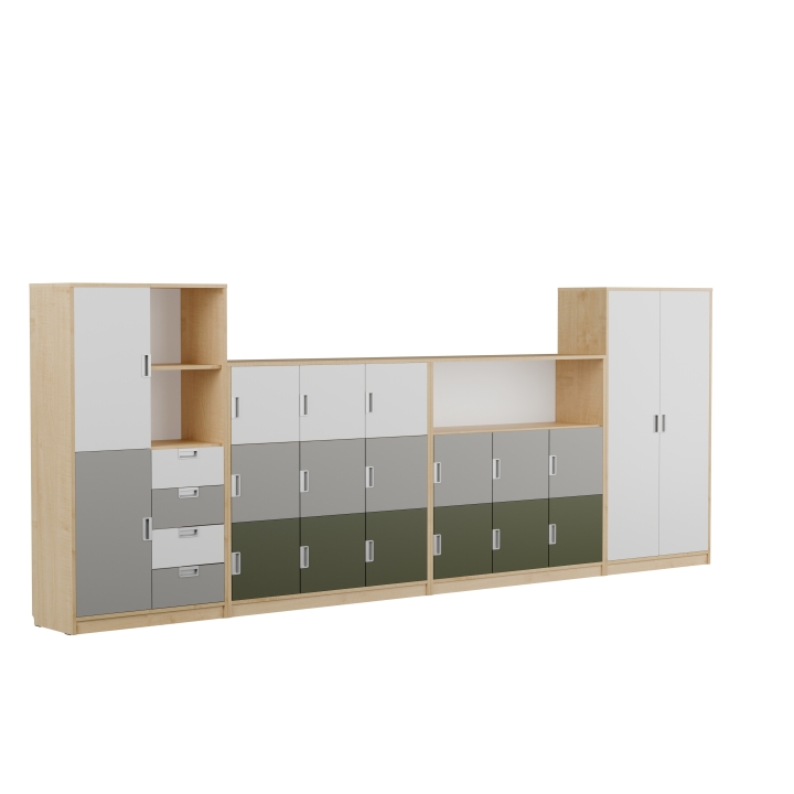 Zestaw regałów KOLOROWE SKRYTKI PLUS KSP3