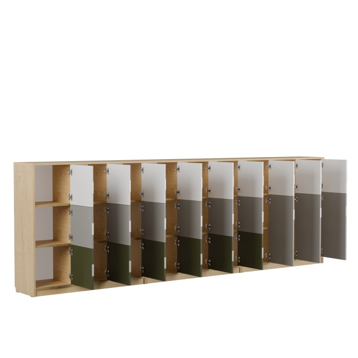 Zestaw regałów KOLOROWE SKRYTKI PLUS KSP5 | Darmowa dostawa dla szkół