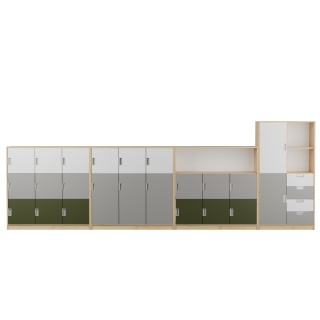 Zestaw regałów KOLOROWE SKRYTKI PLUS KSP6