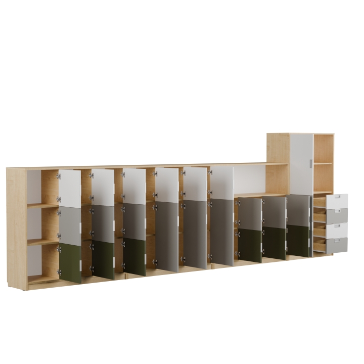 Zestaw regałów KOLOROWE SKRYTKI PLUS KSP6