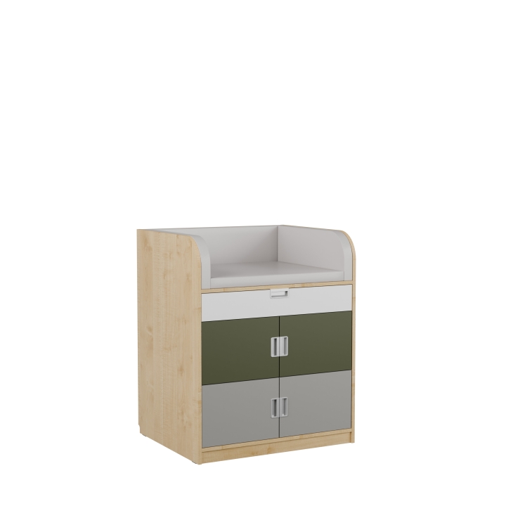 Regał Kolorowe skrytki PLUS - Przewijak KSP26 | Wyposażenie żłobków i przedszkoli