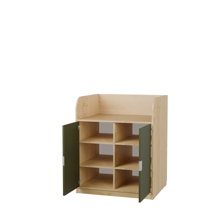 Regał Kolorowe skrytki PLUS - Przewijak KSP27 | Wyposażenie żłobków i przedszkoli