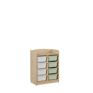 Regał szkolny z pojemnikami Kubuś AN11B | Producent mebli szkolnych