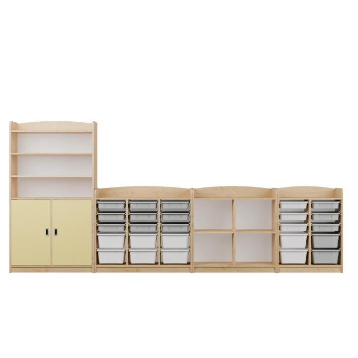 Zestaw regałów przedszkolnych Kubuś AN4 | Darmowa dostawa dla szkół i placówek publicznych