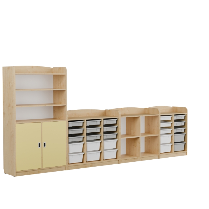 Zestaw regałów przedszkolnych Kubuś AN4 | Darmowa dostawa dla szkół i placówek publicznych