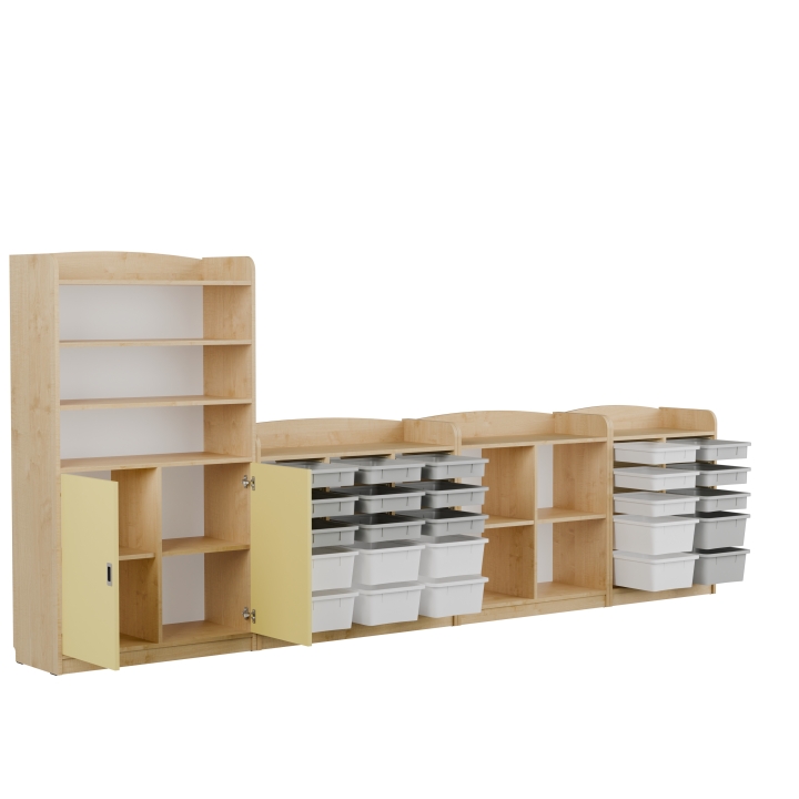 Zestaw regałów przedszkolnych Kubuś AN4 | Darmowa dostawa dla szkół i placówek publicznych