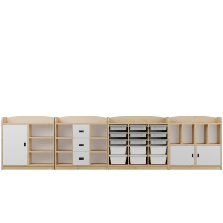 Zestaw regałów przedszkolnych Kubuś AN5 | Darmowa dostawa dla szkół i placówek publicznych