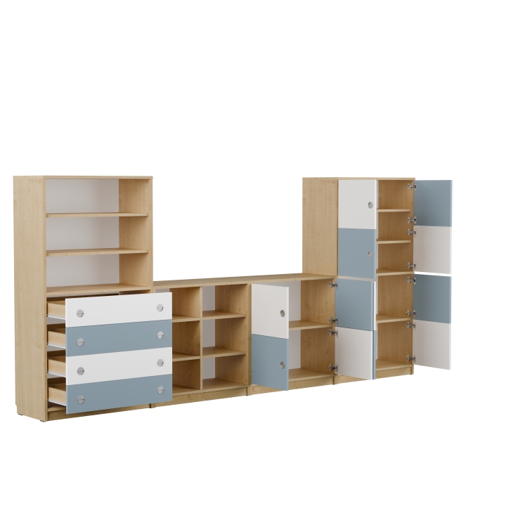 Zestaw regałów przedszkolnych Domino DN2|Darmowa dostawa dla szkół i placówek publicznych