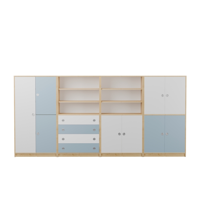 Zestaw regałów Domino DN4 | Meble szkolne i przedszkolne