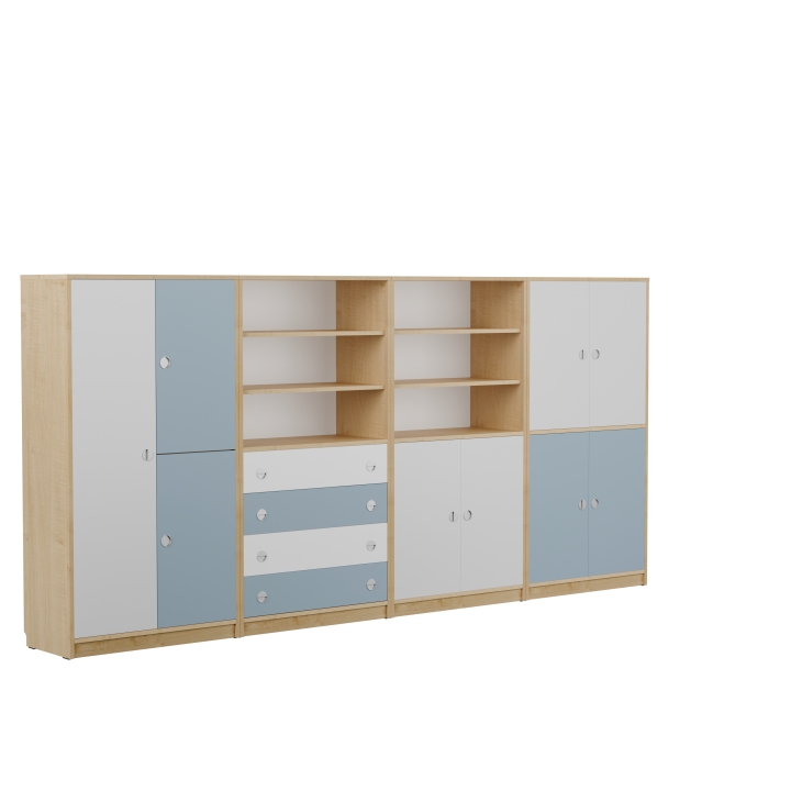 Zestaw regałów Domino DN4 | Meble szkolne i przedszkolne