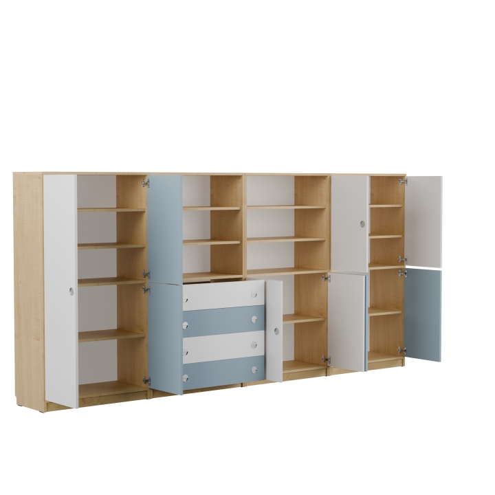 Zestaw regałów Domino DN4 | Meble szkolne i przedszkolne