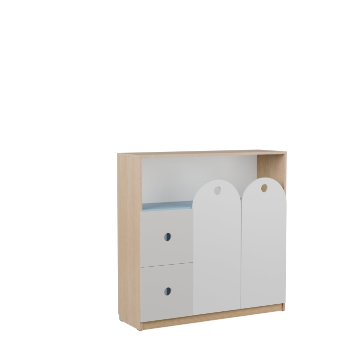 Regał przedszkolny OK06, wyposażenie szkół i przedszkoli, certyfikat jakości