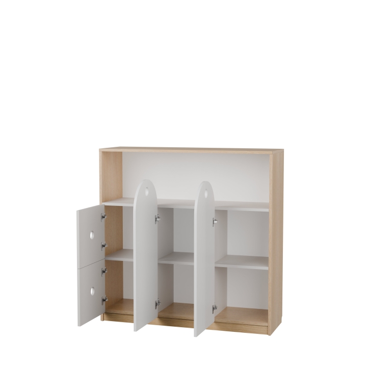 Regał przedszkolny OK06, wyposażenie szkół i przedszkoli, certyfikat jakości