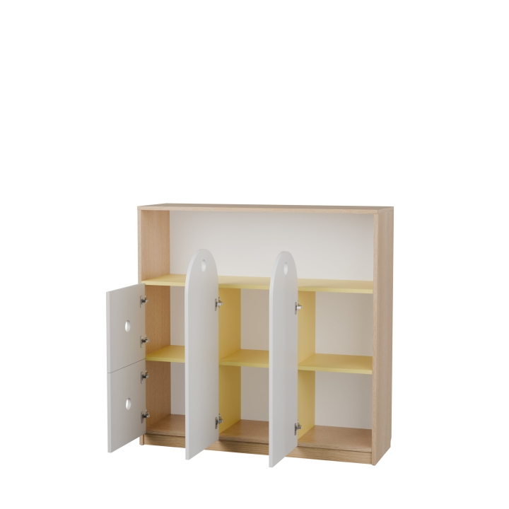 Regał przedszkolny OK06, wyposażenie szkół i przedszkoli, certyfikat jakości