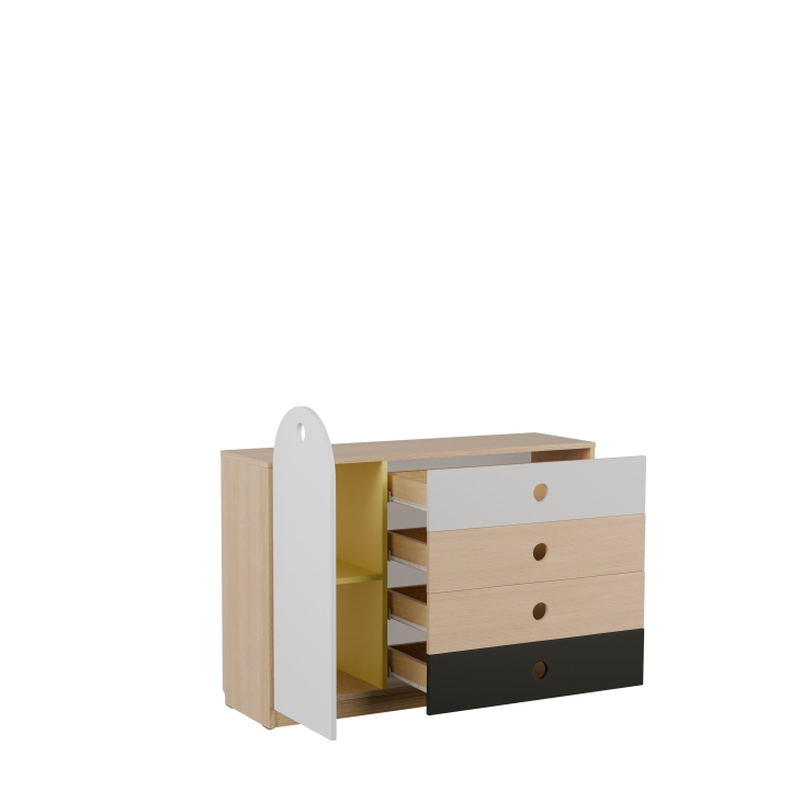 Regał przedszkolny OK07, wyposażenie szkół i przedszkoli, certyfikat jakości