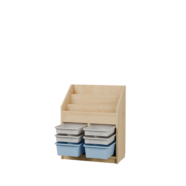 Biblioteczka BOX z pojemnikami | Darmowa dostawa dla szkół i placówek publicznych