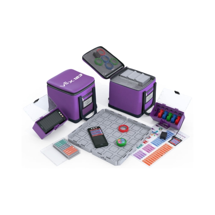 3 x monitor interaktywny 75" z kluczem aktywującym Android + 6 x zestaw robotów VEX (grupa wiekowa 4-11)