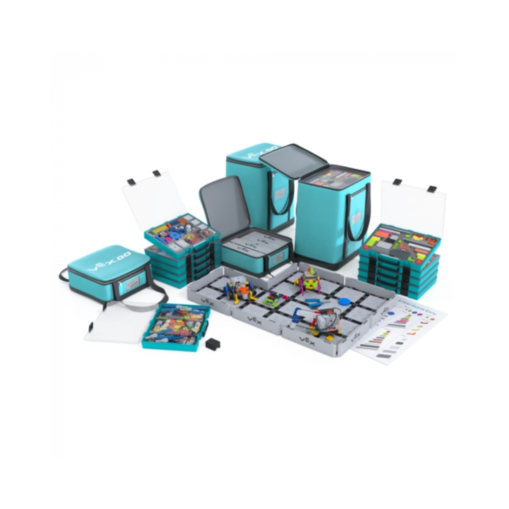 3 x monitor interaktywny 75" z kluczem aktywującym Android + 6 x zestaw robotów VEX (grupa wiekowa 4-11)