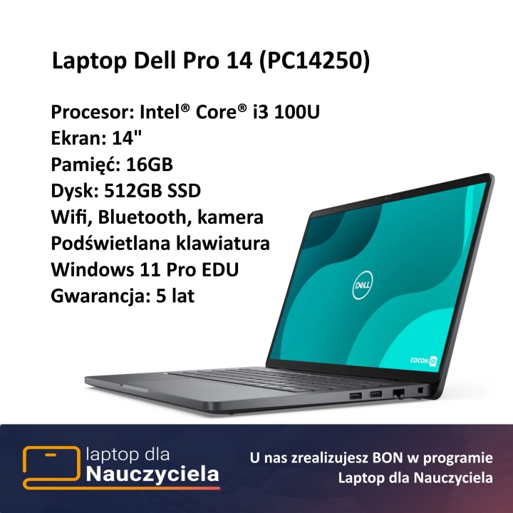 Laptop Dell Inspiron 15 3530 16 GB - podświetlana klawiatura "Laptop dla nauczyciela"