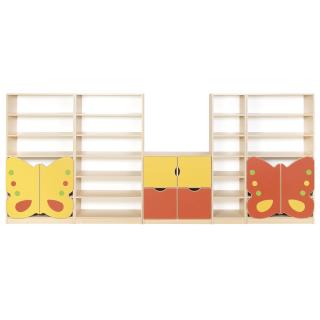 Zestaw regałów przedszkolnych Motyle 4