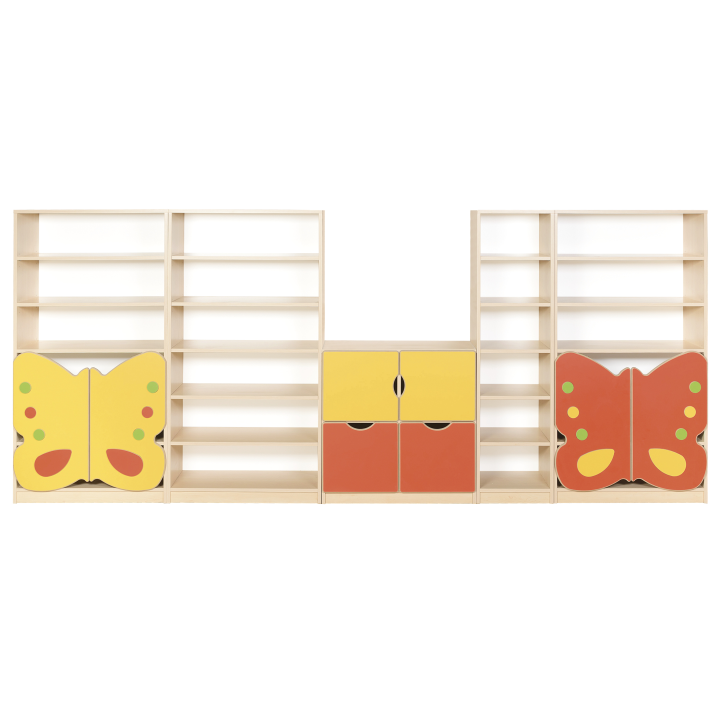 Zestaw regałów przedszkolnych Motyle 4