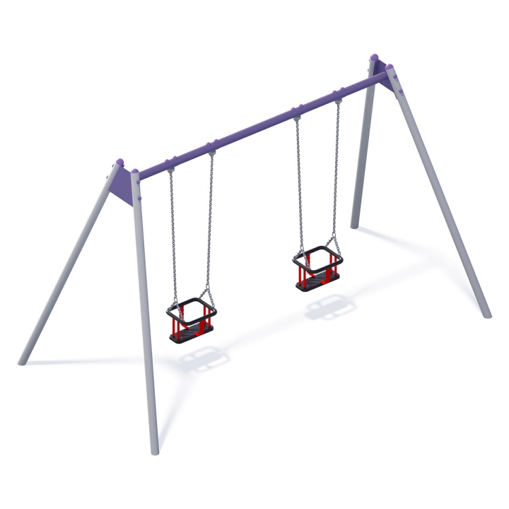 Huśtawka wahadłowa metalowa podwójna 3M