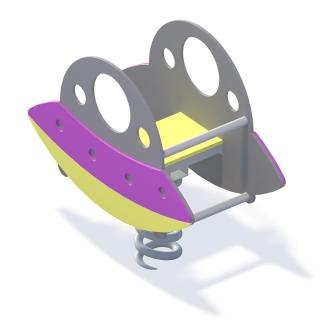 Bujak Ufo na sprężynie, przedszkolny plac zabaw