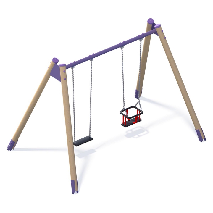 Huśtawka wahadłowa podwójna 2.5M gold