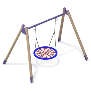 Huśtawka wahadłowa pojedyncza gniazdo 2M gold