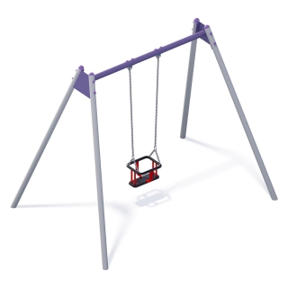 Huśtawka wahadłowa metalowa pojedyncza 2M gold