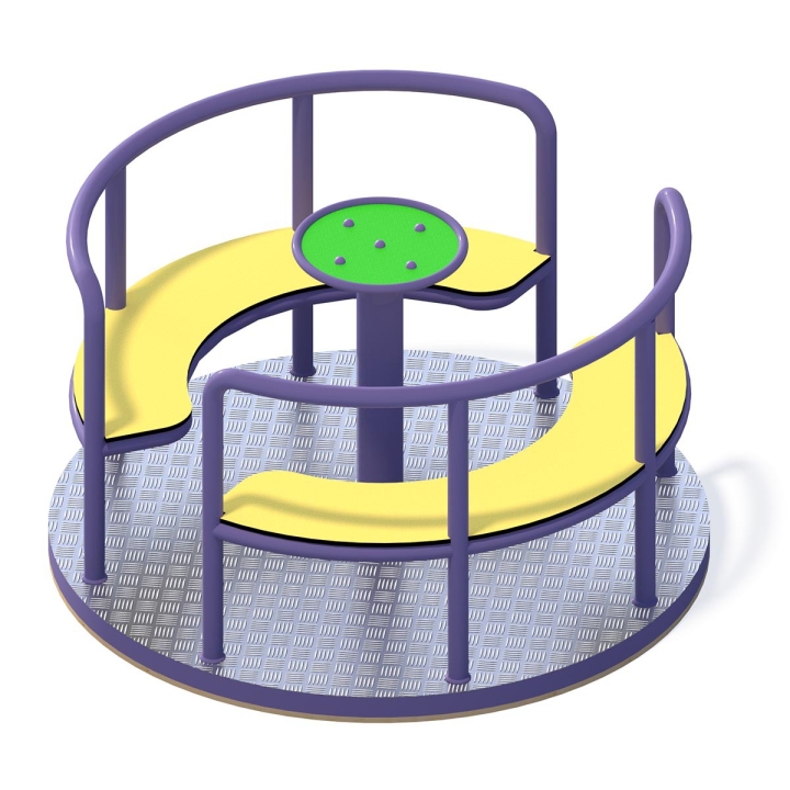 Karuzela tarczowa z siedziskami