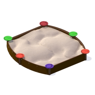 Piaskownica prostokątna HDPE GARDEN