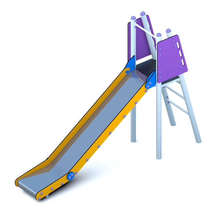 Zestaw zabawowy Pumba zjeżdżalnia metalowa dla dzieci