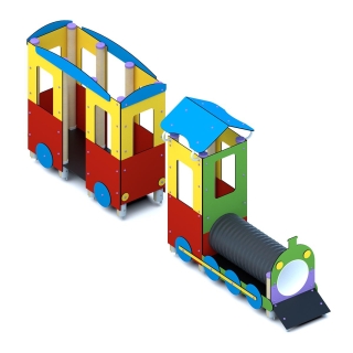 Lokomotywa z wagonem A