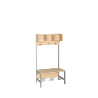 Szatnia Przedszkolak DP3, półka na buty, ławka