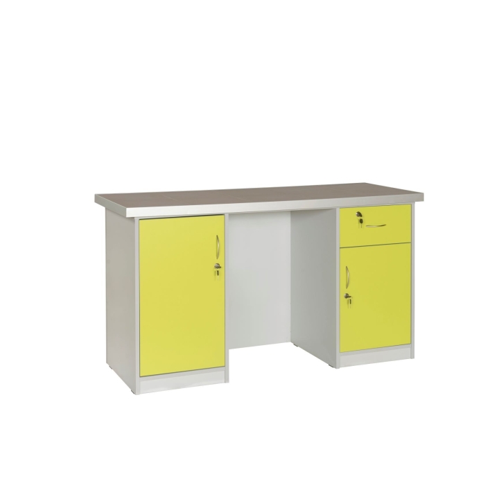 Stół laboratoryjny dwuszafkowy z blatem HPL/ceramicznym | Darmowa dostawa dla szkół i placówek publicznych