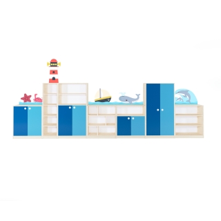 Zestaw regałów przedszkolnych Ocean Max