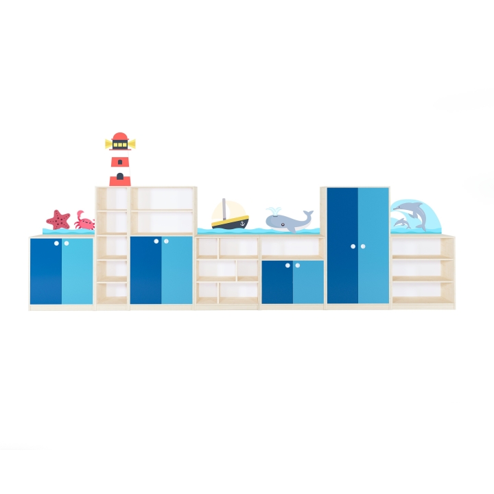 Zestaw regałów przedszkolnych Ocean Max