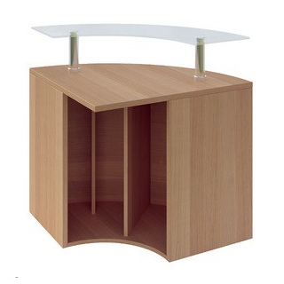 Lada sklepowa/gabinetowa narożna z nadstawką