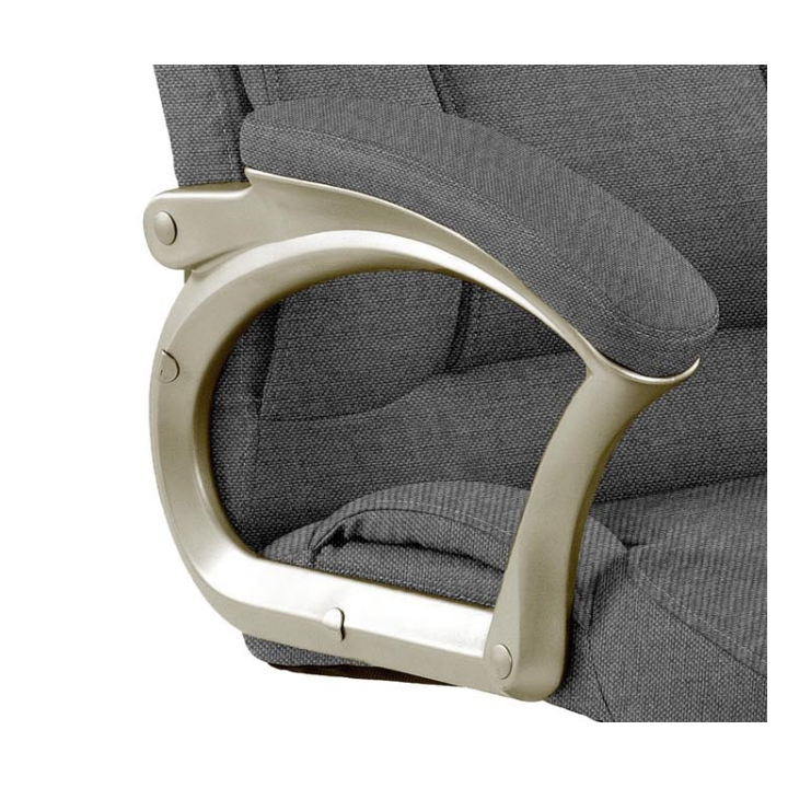 Fotel gabinetowy Desmond, tkanina lub ekoskóra. Komfortowe krzesła biurowe