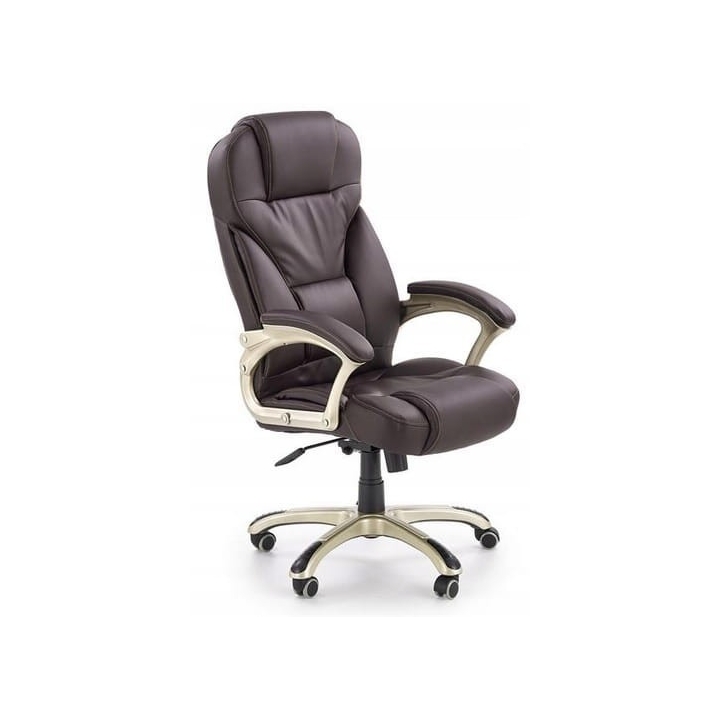 Fotel gabinetowy Desmond, tkanina lub ekoskóra. Komfortowe krzesła biurowe